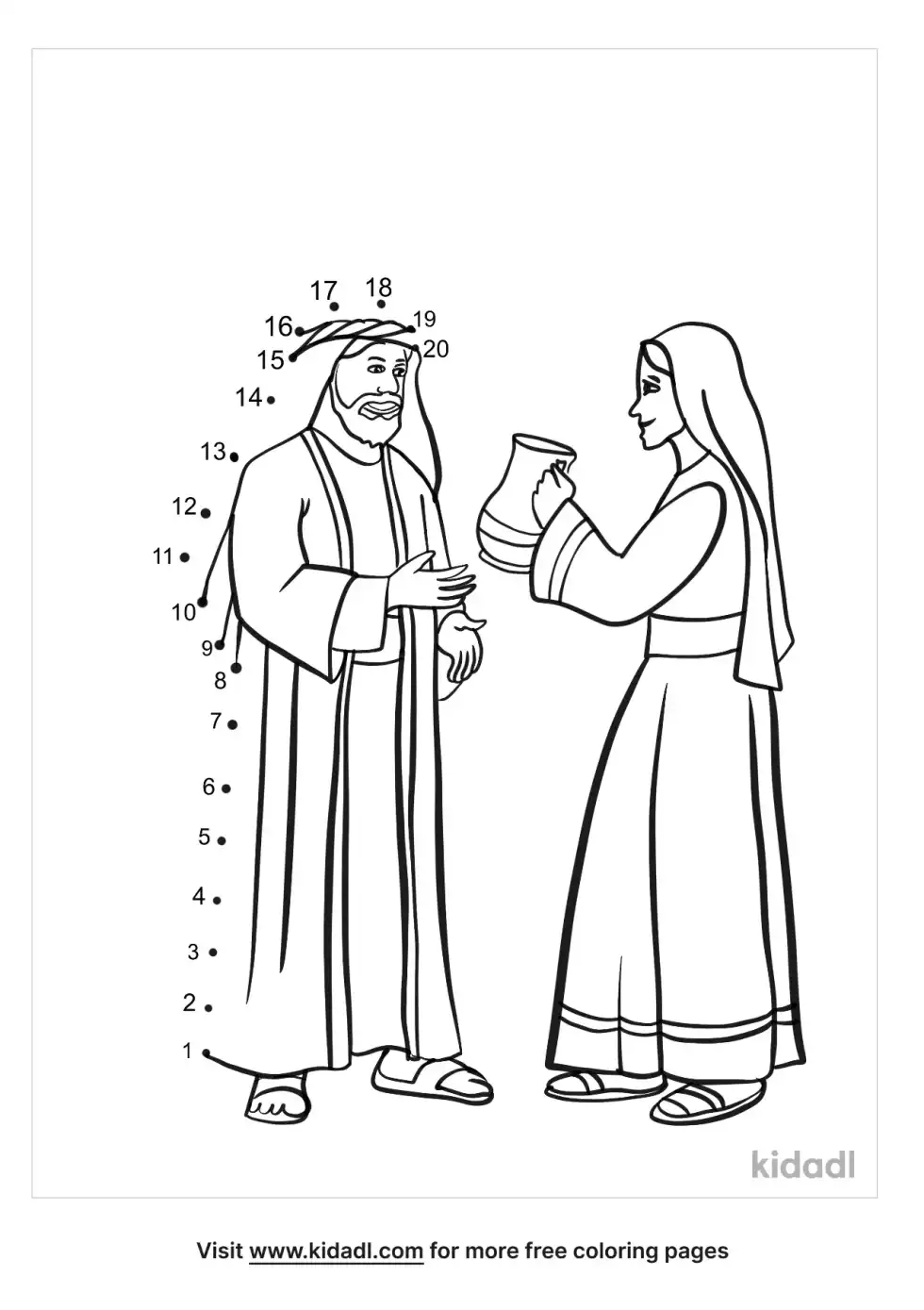 Isaac And Rebekah Dot To Dot (Easy)