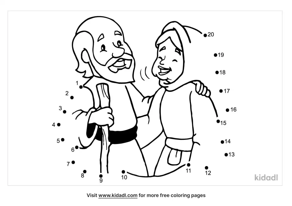 Abraham And Sarah Dot To Dot (Easy)