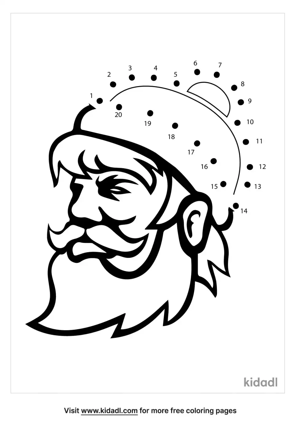 Paul Bunyan Dot To Dot (Easy)