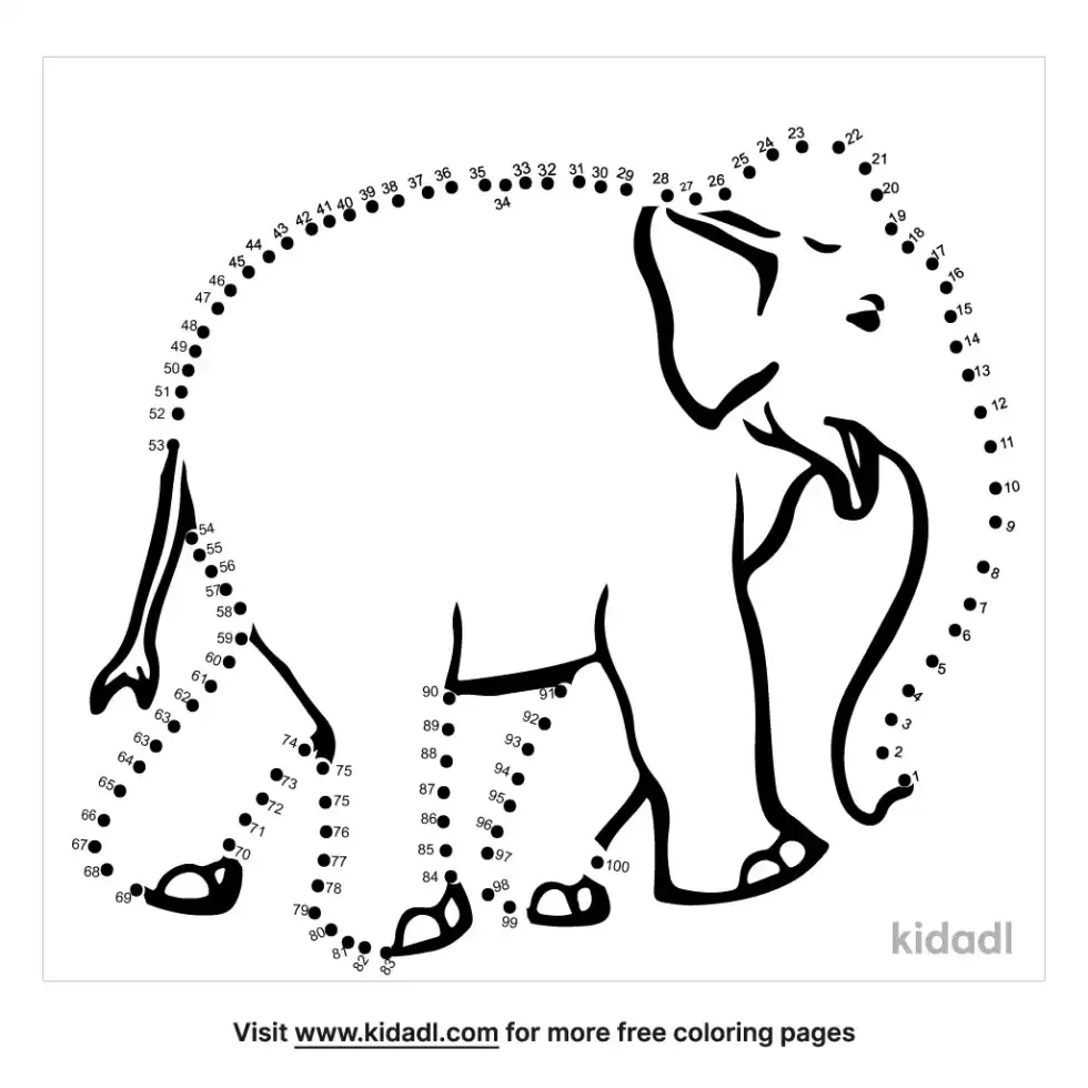 Cute Animal Dot To Dot (Hard)