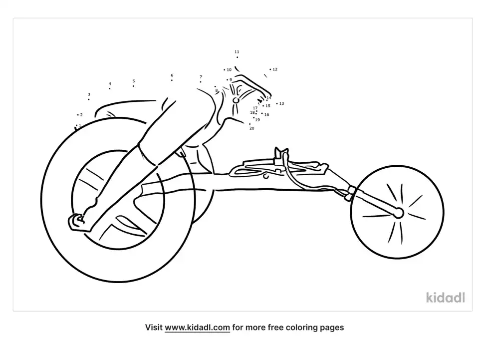 Racing Wheelchair Dot To Dot (Easy)