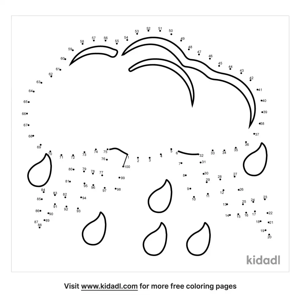 Rain Clouds And Lightning Dot To Dot (Hard)
