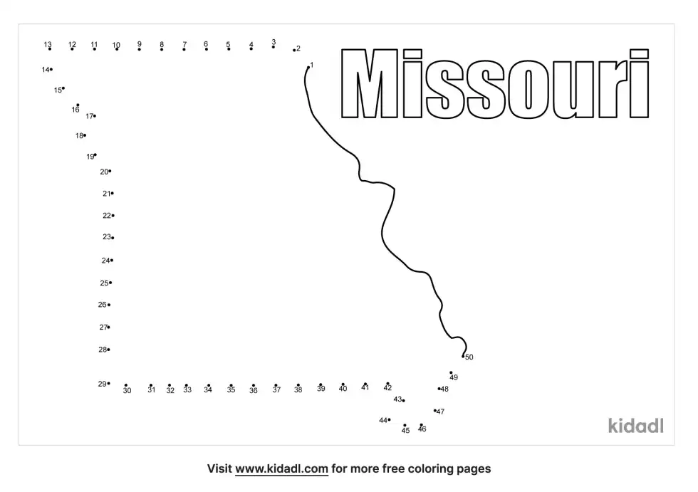 Missouri Dot To Dot (Medium)