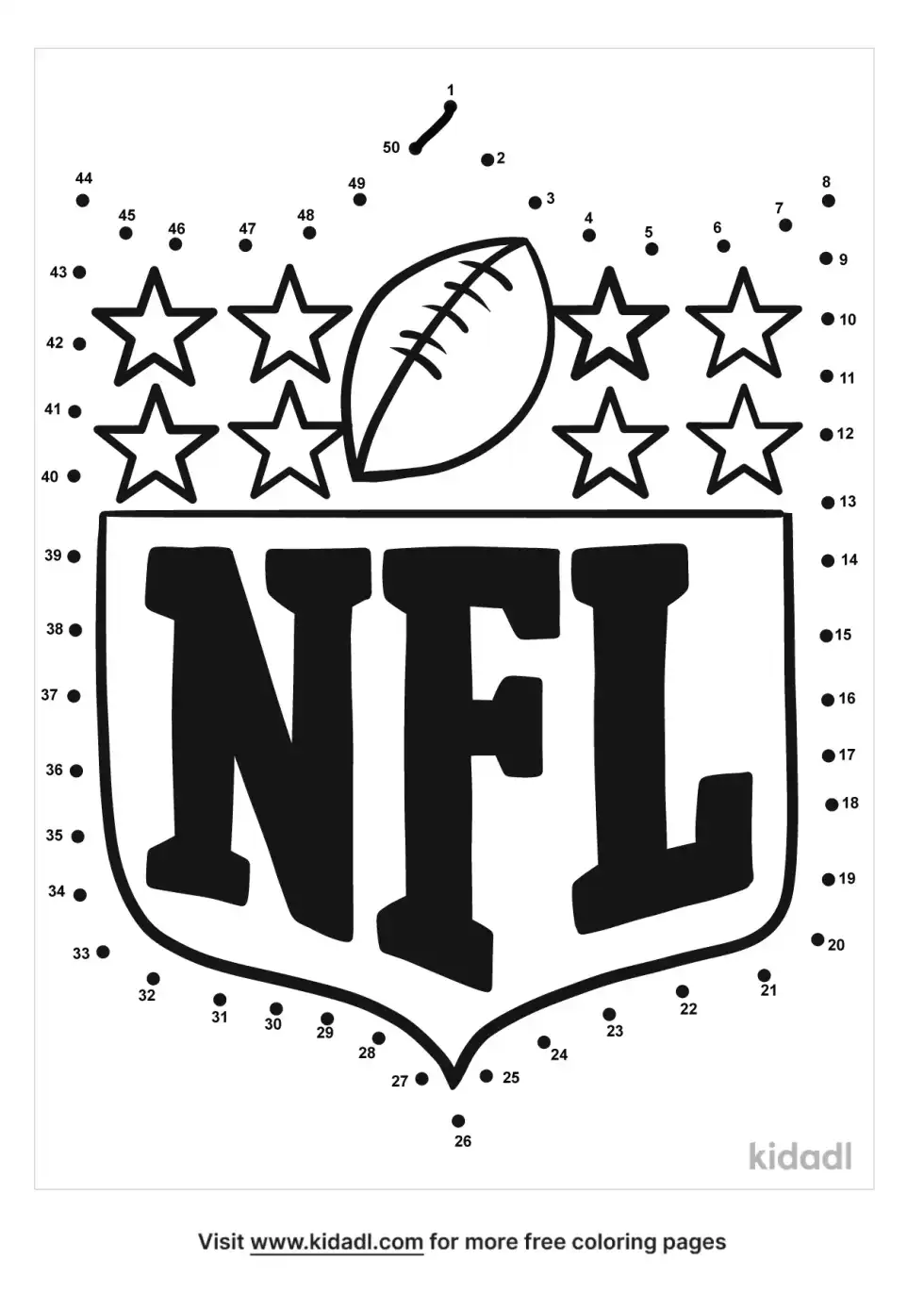 NFL Dot To Dot (Medium)