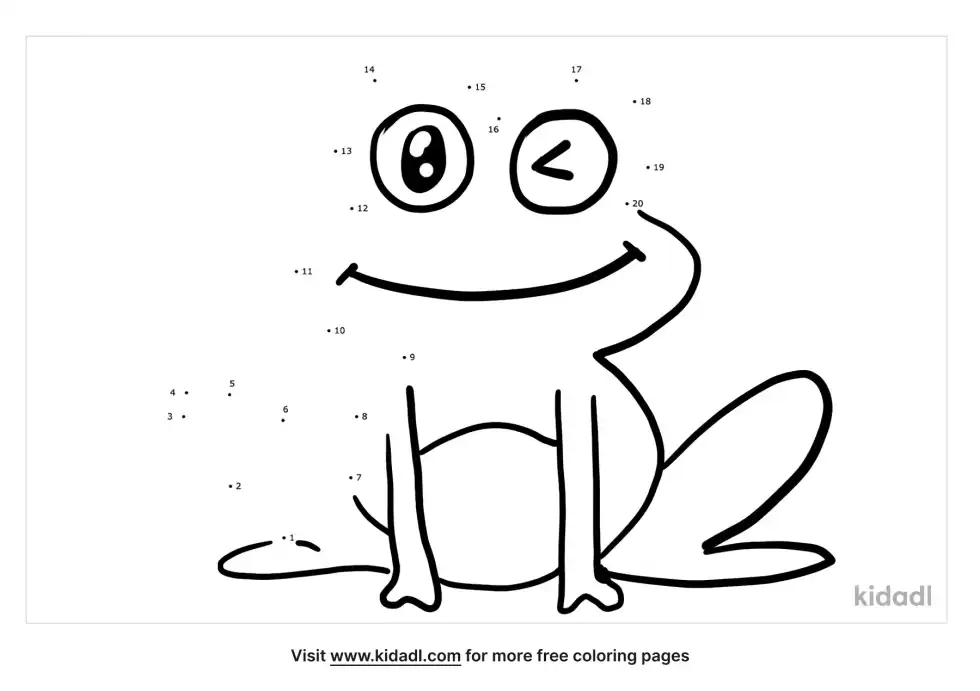 Frog Dot To Dot (Easy)