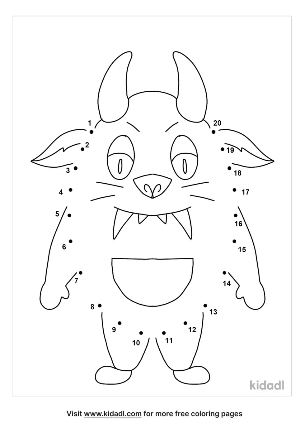 Monster Dot To Dot (Easy)