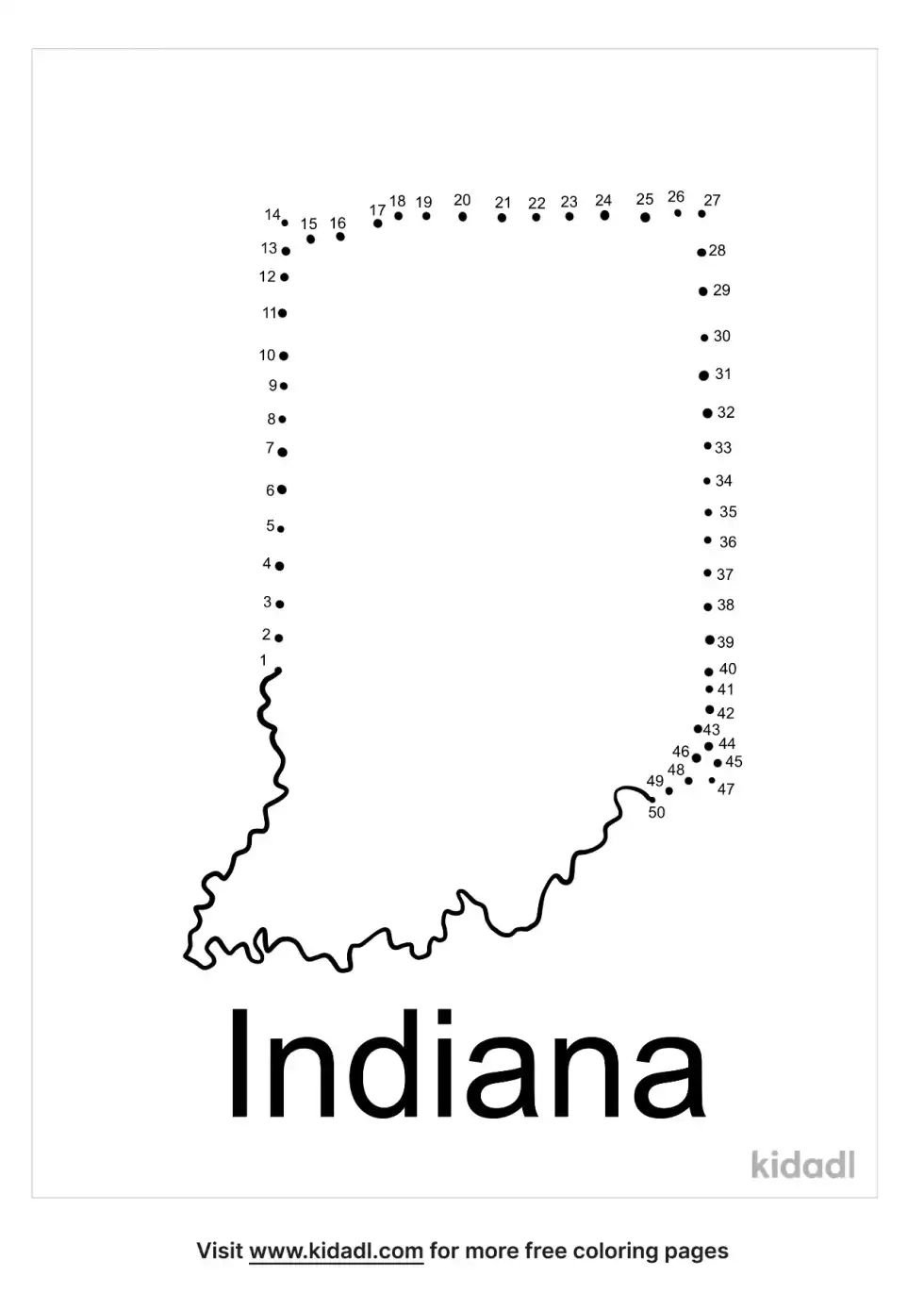 Indiana Dot To Dot (Medium)