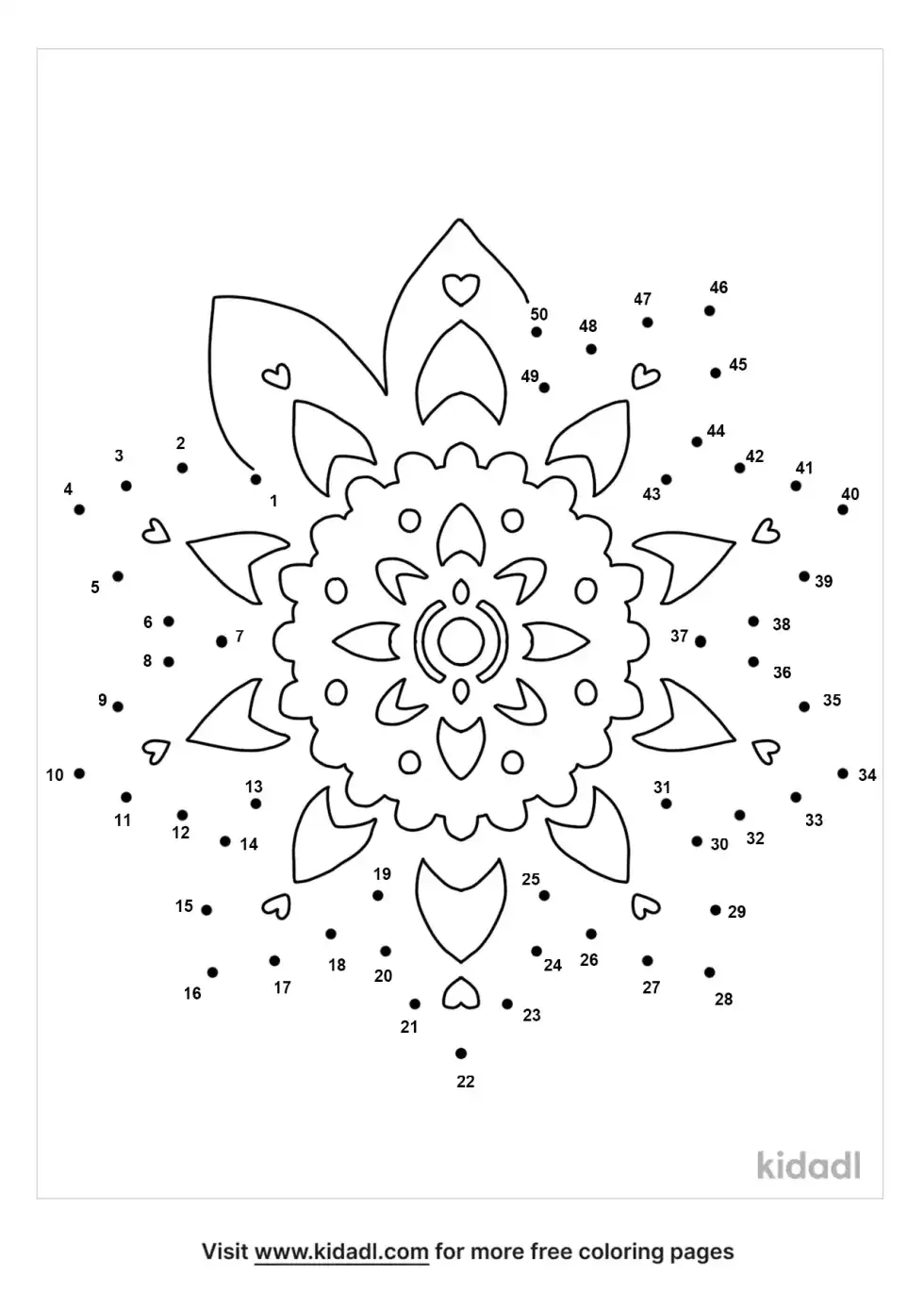 Mandala Dot To Dot (Medium)