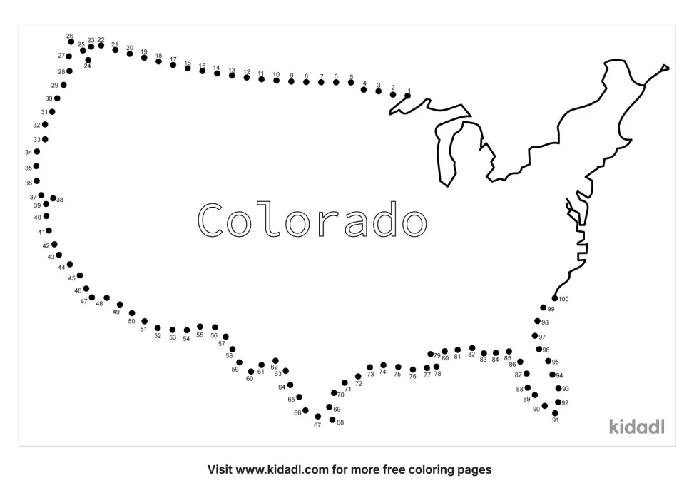 Colorado Dot To Dot (Hard)