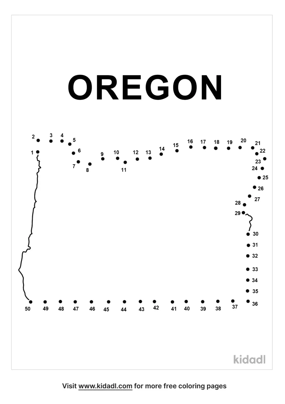 Oregon Dot To Dot (Medium)