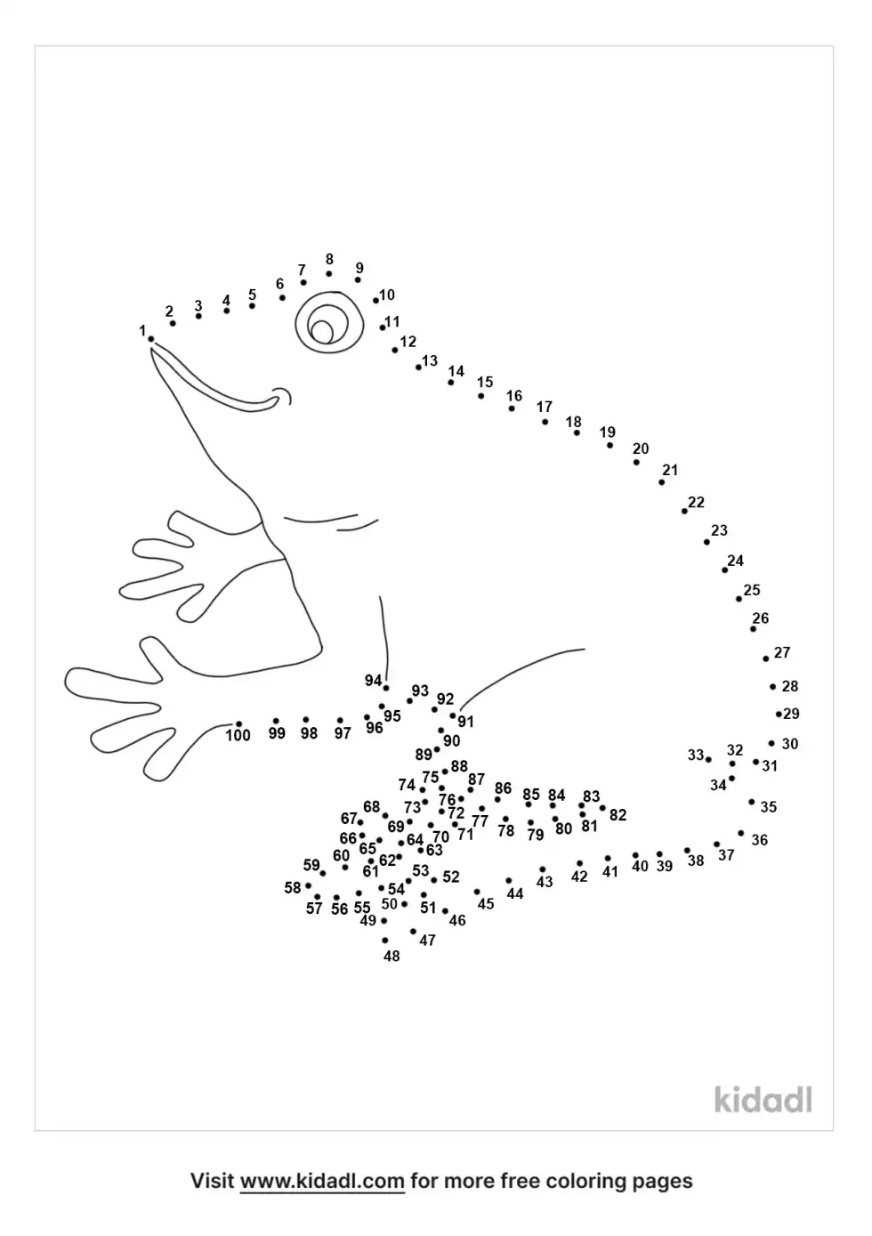 Amphibians Dot To Dot (Hard)