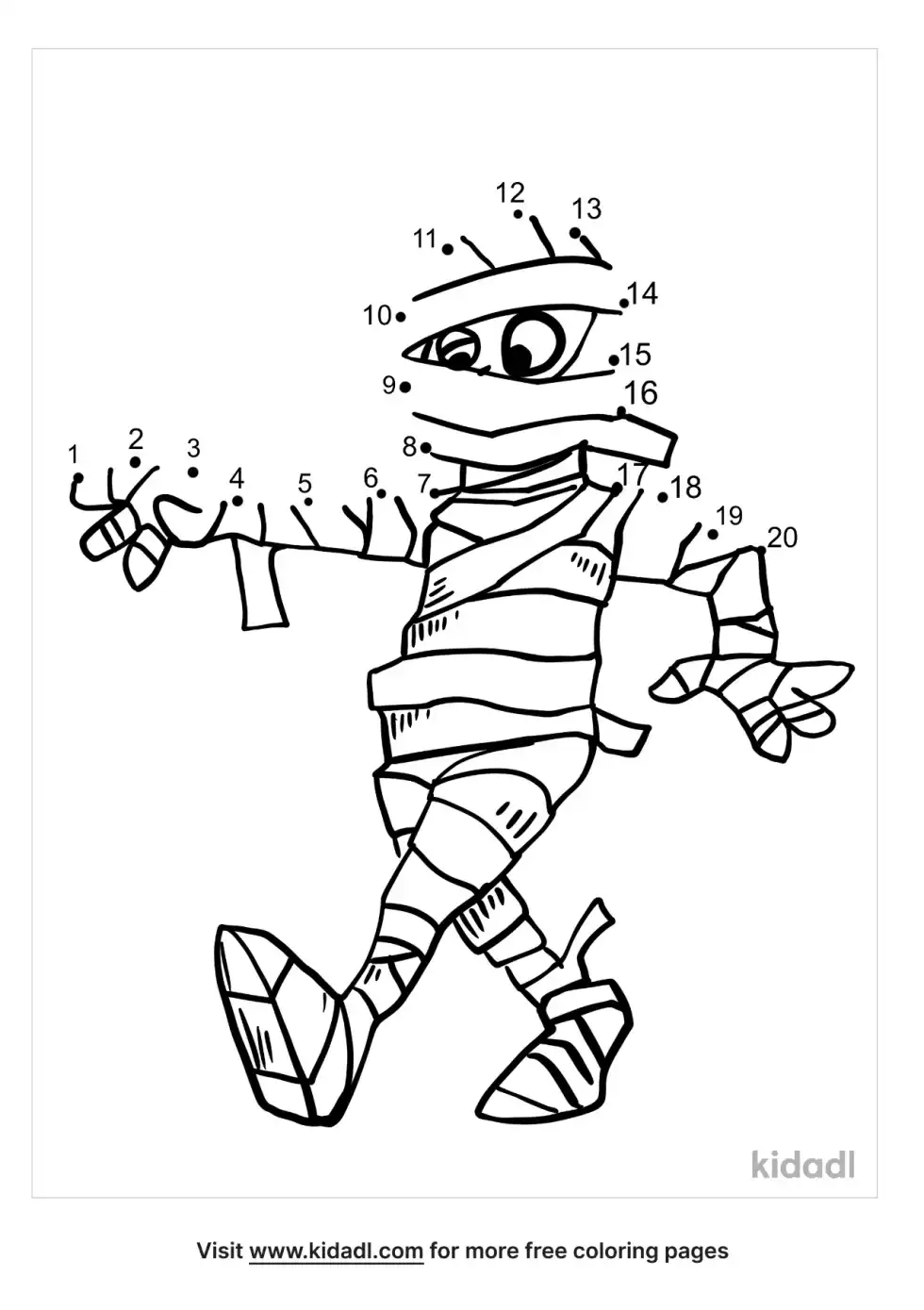 Mummy Dot To Dot (Easy)