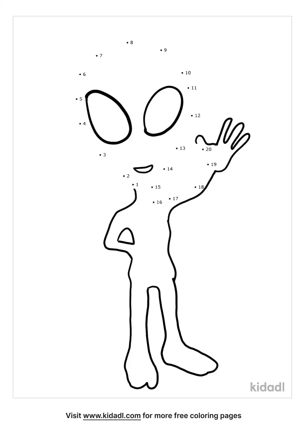 Alien Dot To Dot (Easy)