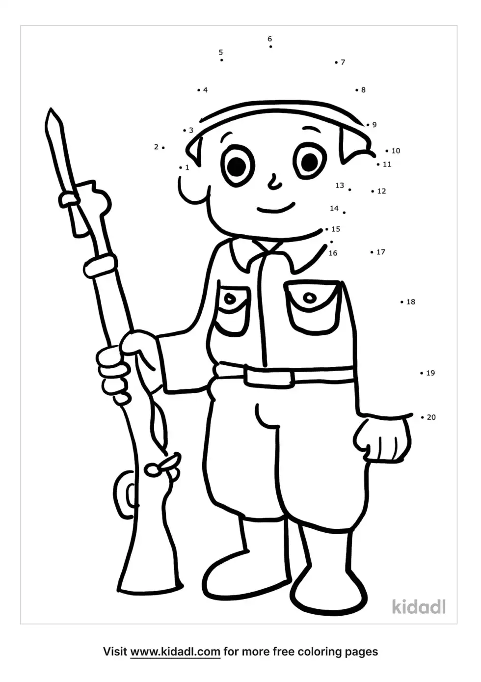 Military Dot To Dot (Easy)