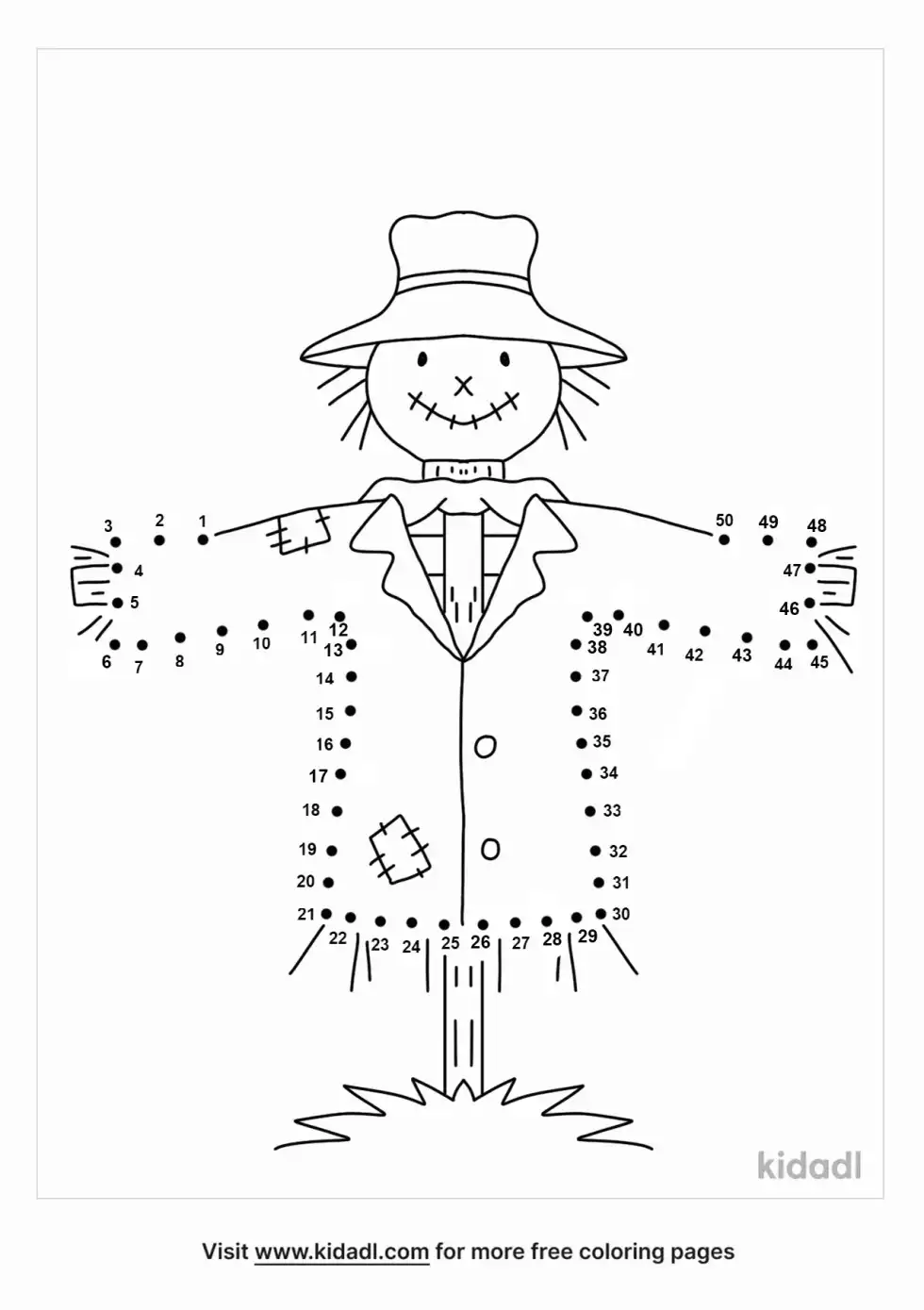 Scarecrow Dot To Dot (Medium)