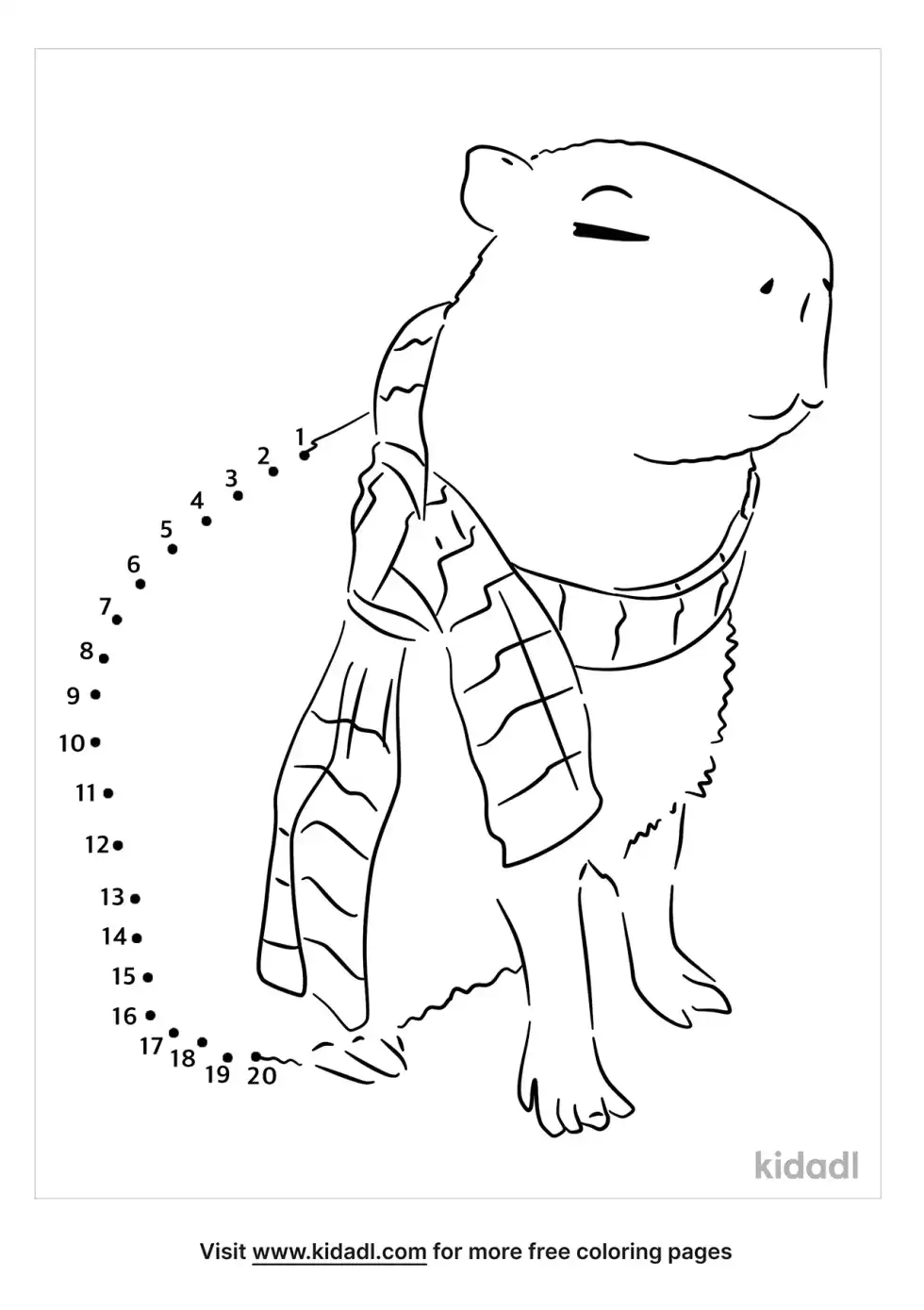 Capybara Dot To Dot (Easy)