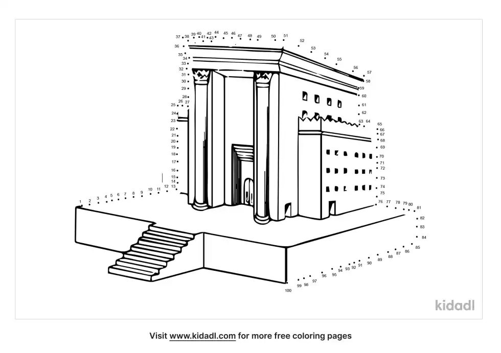 Solomon's Temple Dot To Dot (Hard)