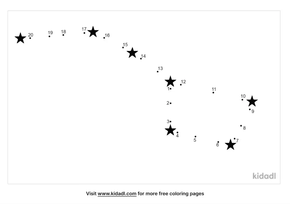 Big Dipper Dot To Dot (Easy)