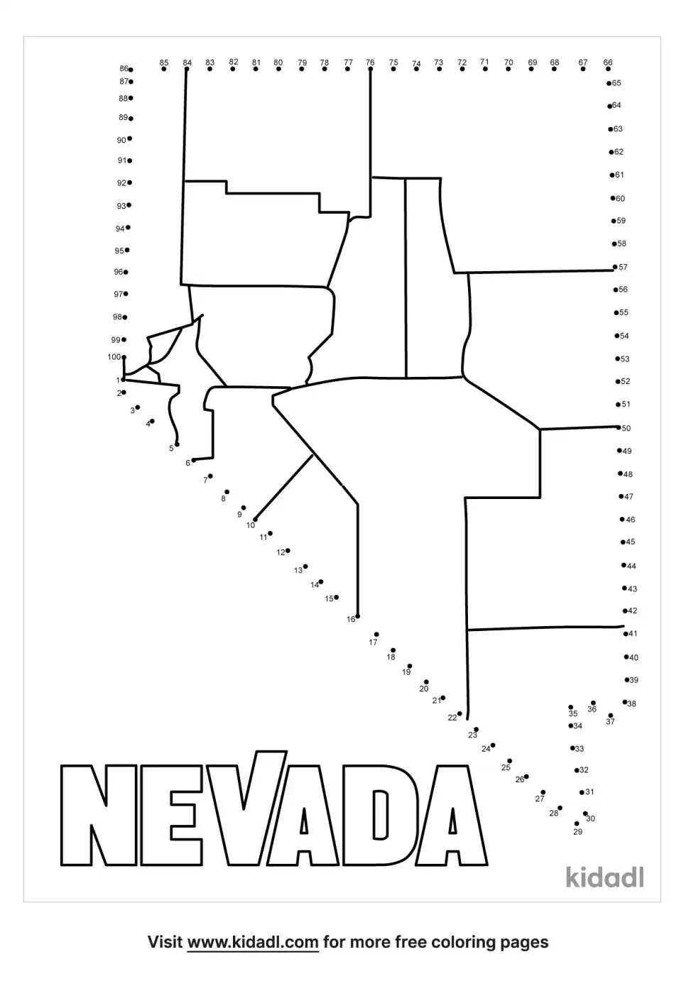 Nevada Dot To Dot (Hard)