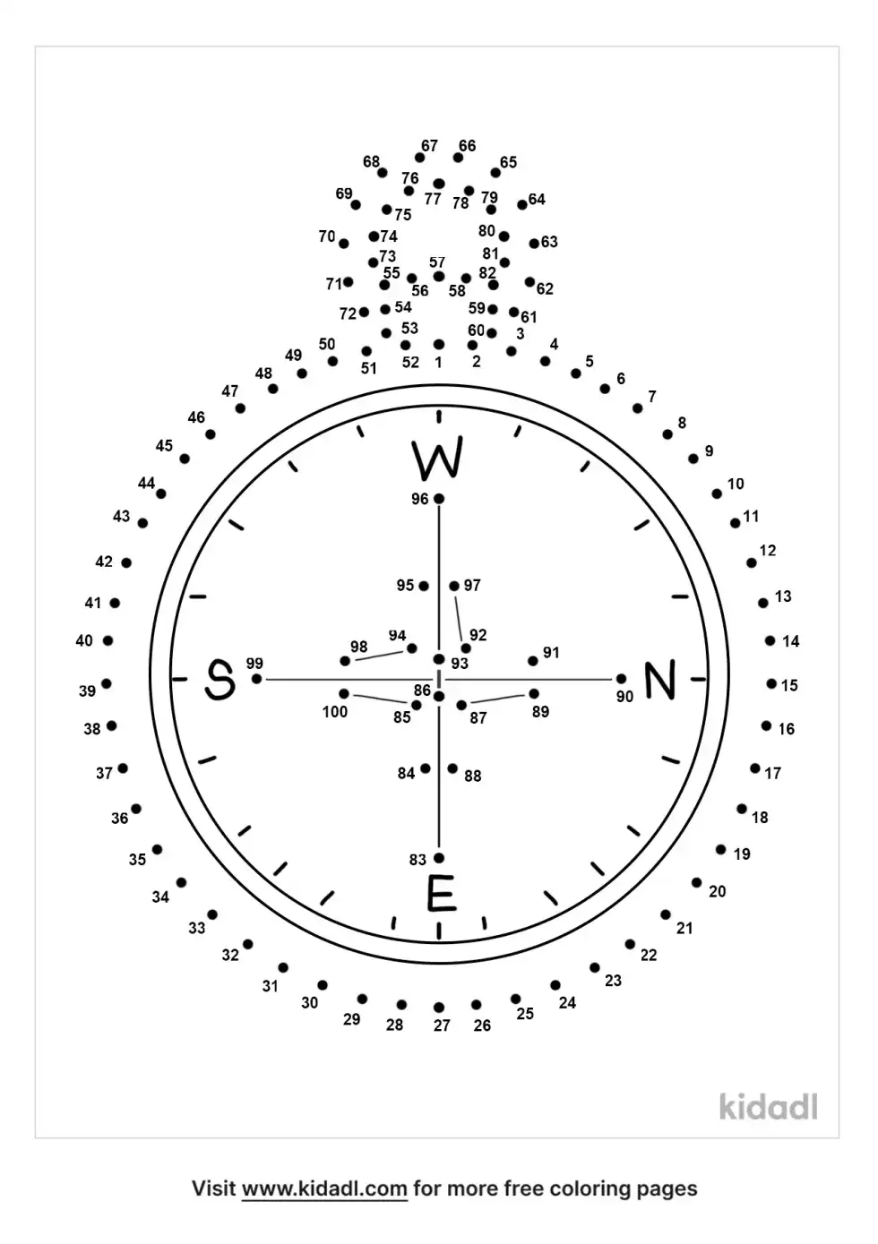 Compass Dot To Dot (Hard)