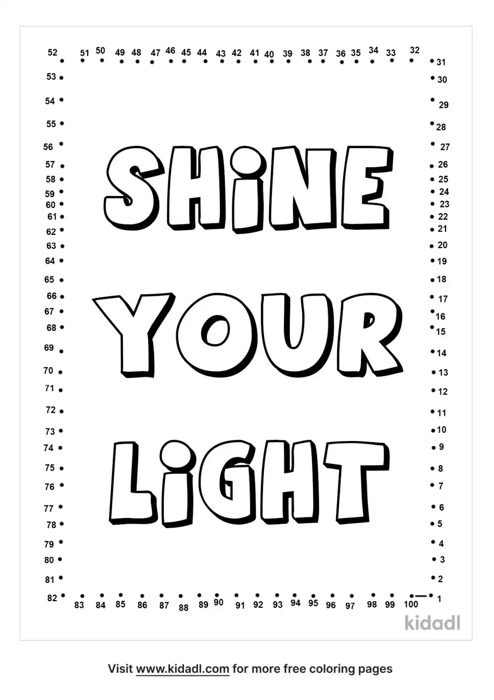 Shine Your Light Dot To Dot (Hard)