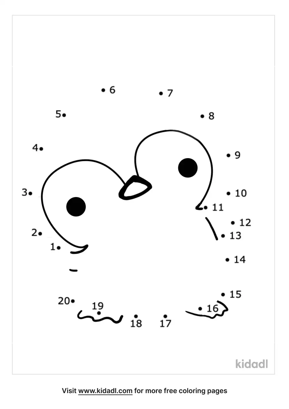 Cute Animal Dot To Dot (Easy)