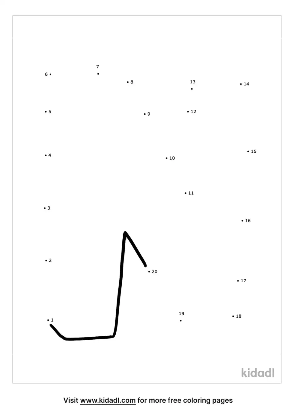 Letter N Dot To Dot (Easy)