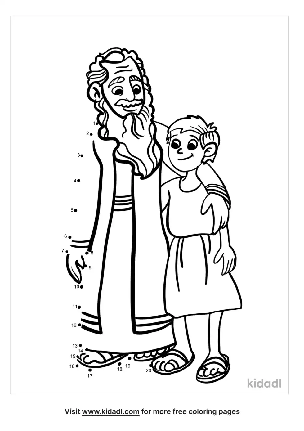 Abraham And Isaac Dot To Dot (Easy)