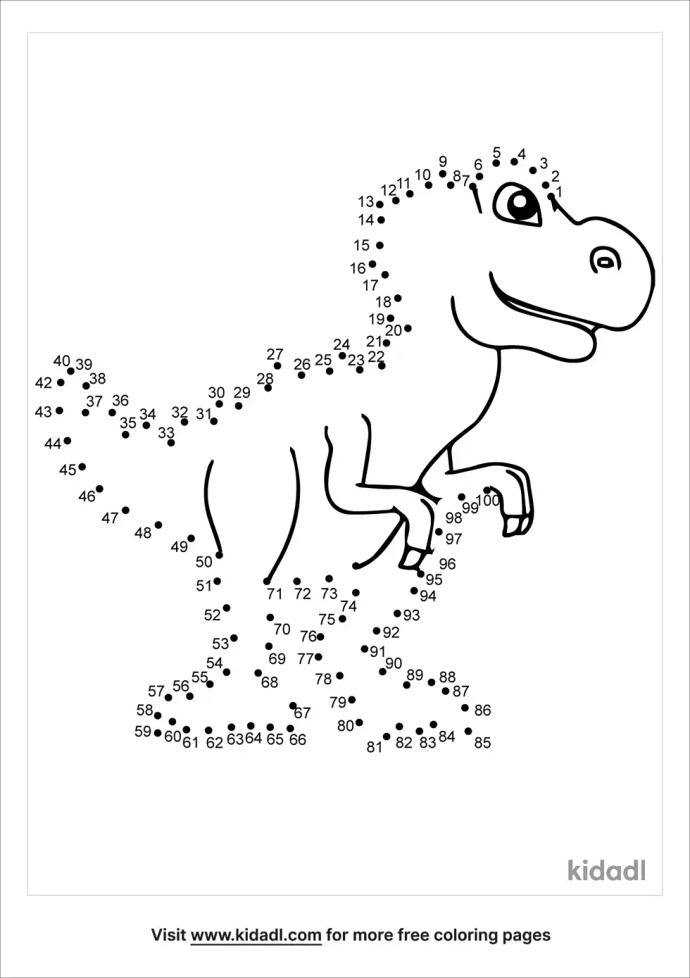 Dinosaur Dot To Dot (Hard)