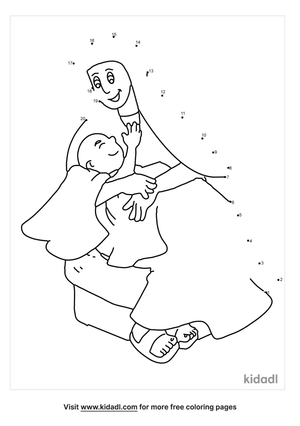 Sarah Holding Isaac Dot To Dot (Easy)
