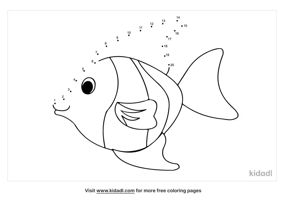 Sea Creatures Dot To Dot (Easy)
