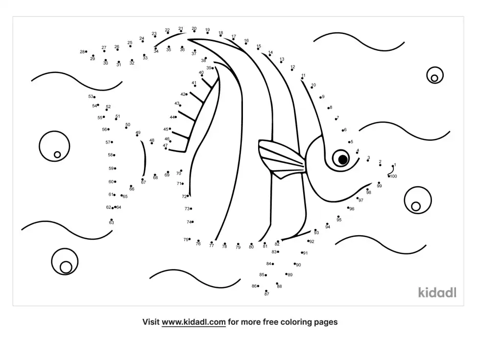 Angelfish Dot To Dot (Hard)