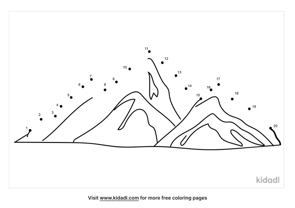 Mountains Dot To Dot (Easy)