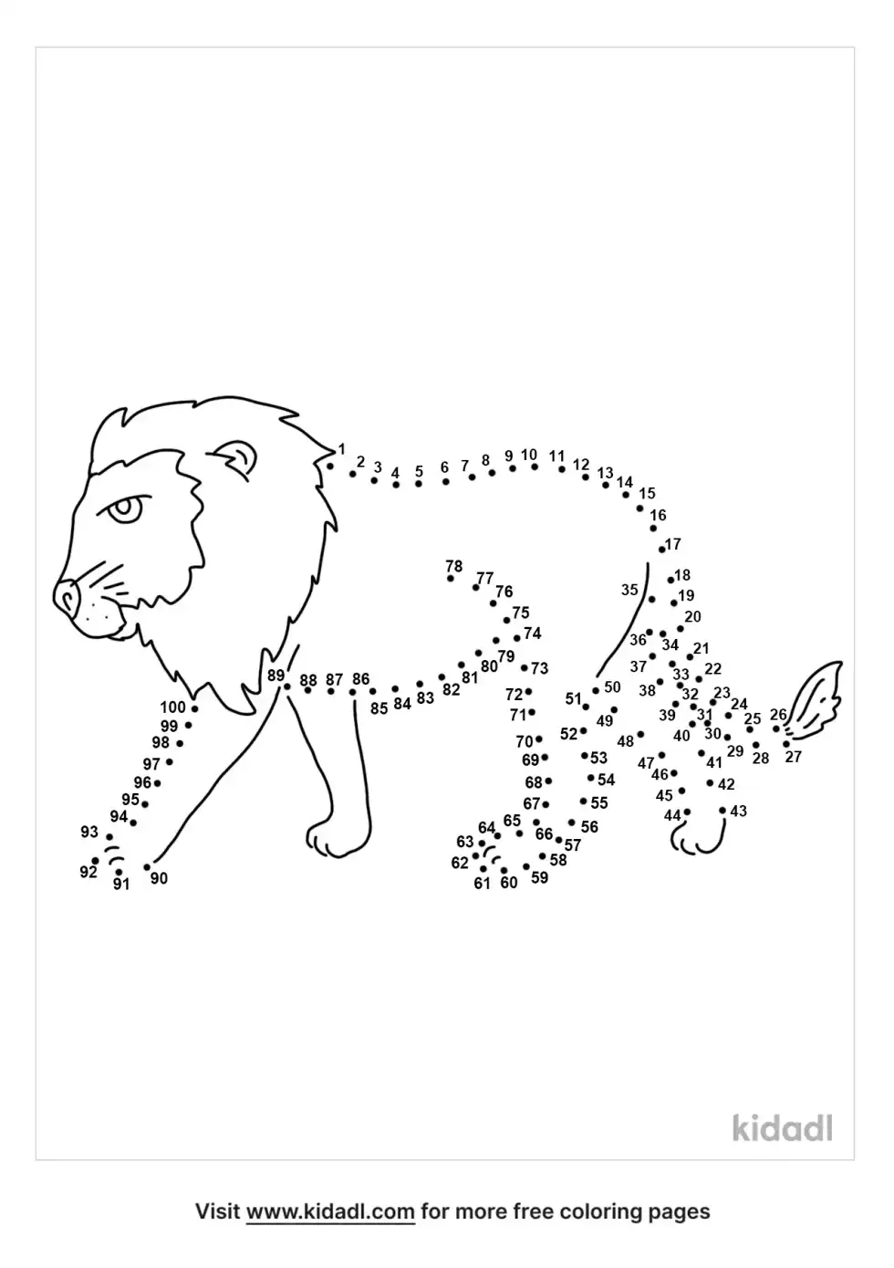 African Animal Dot To Dot (Hard)