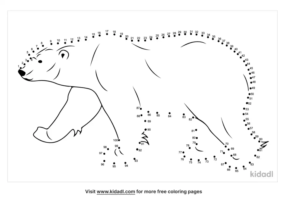 Arctic Animal Dot To Dot (Hard)
