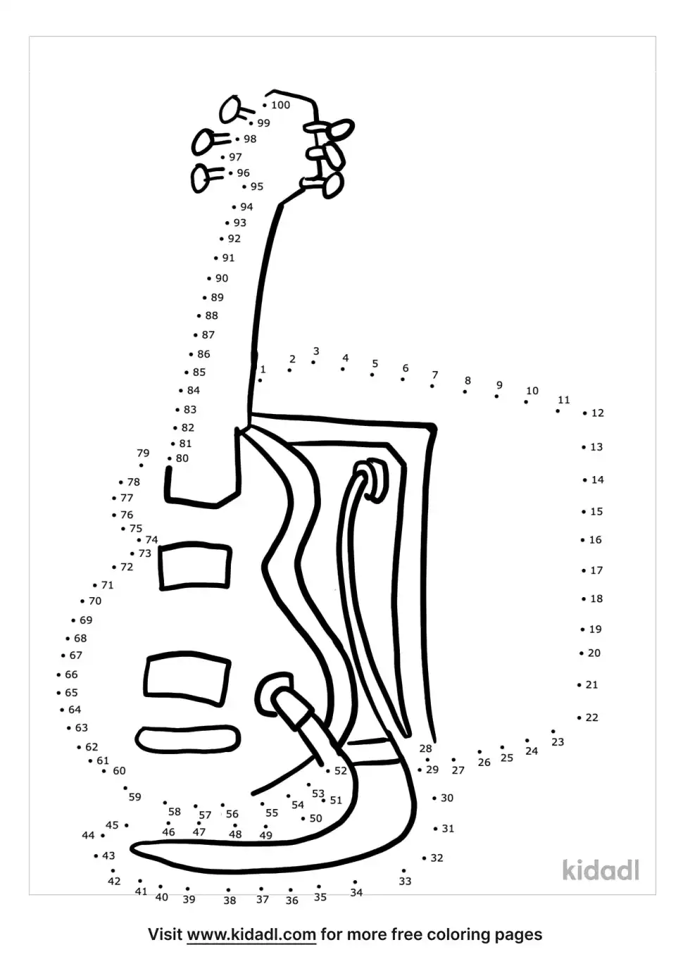Electric Guitar Dot To Dot (Hard)