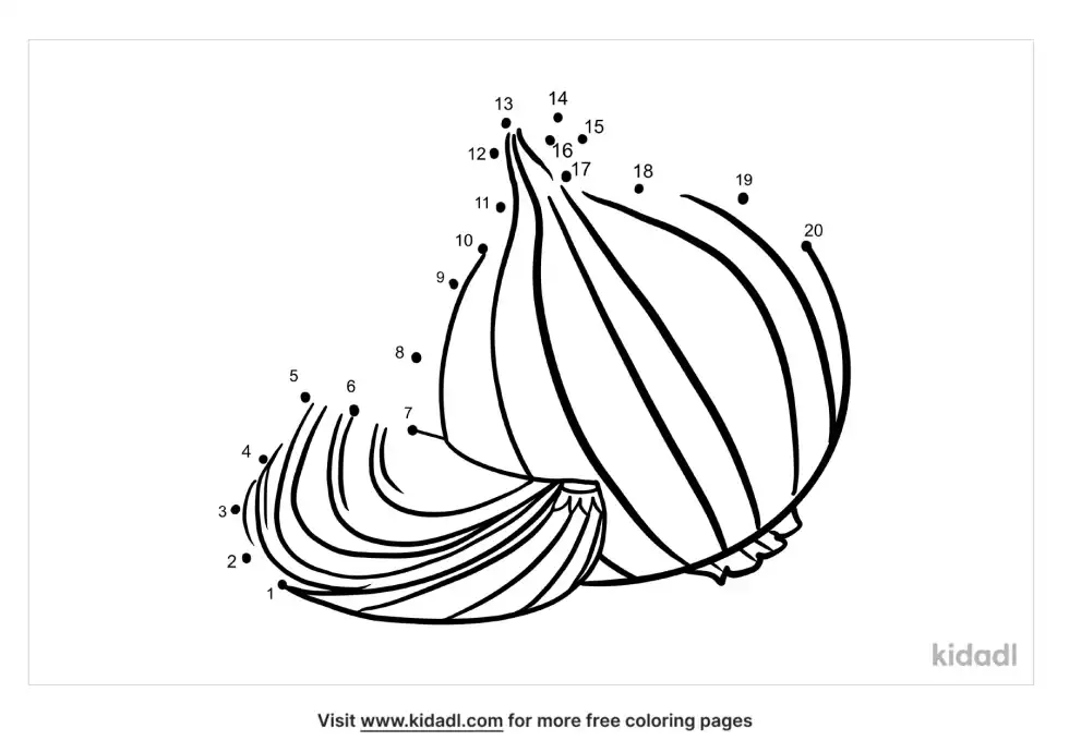 Onions Dot To Dot (Easy)