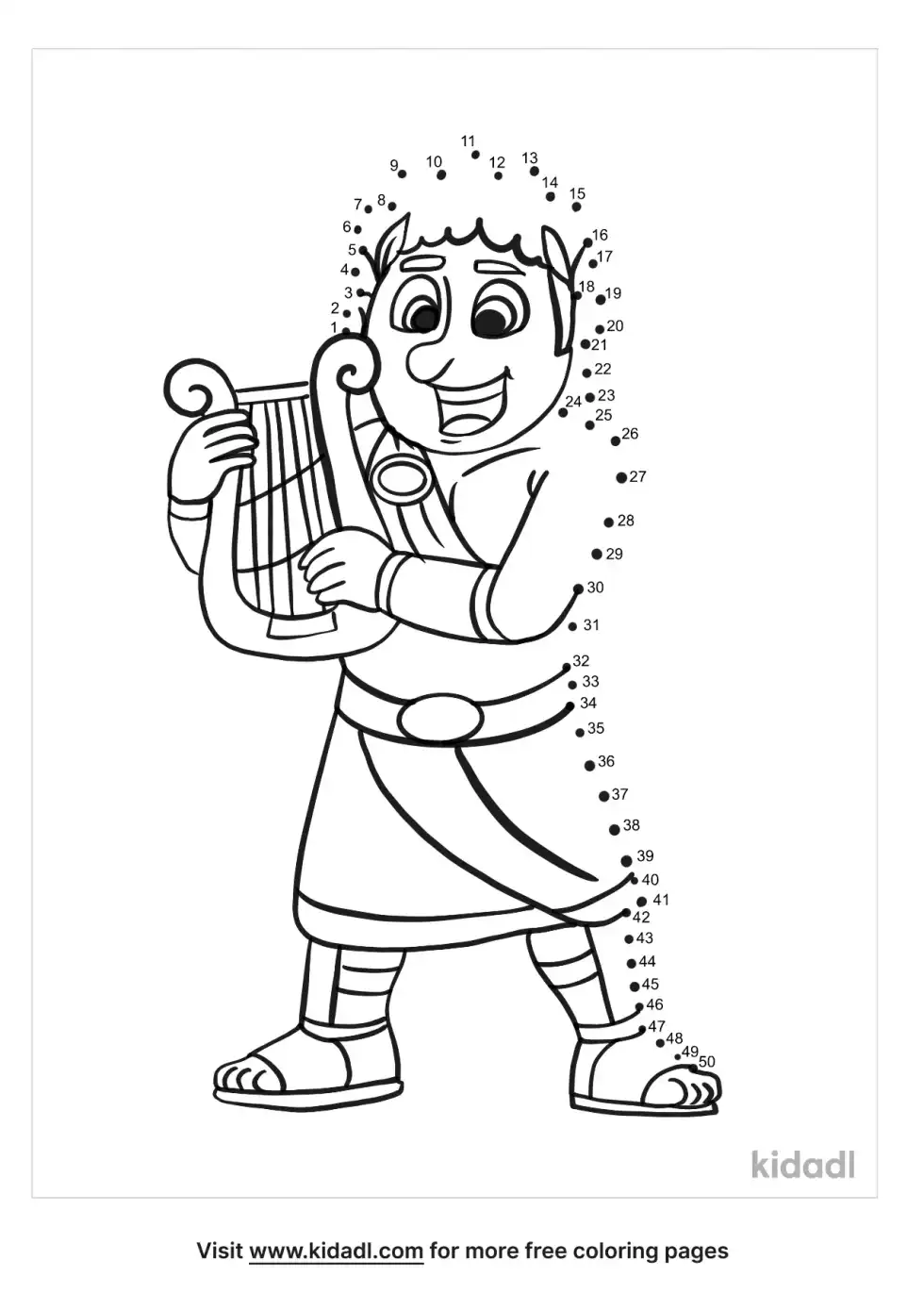 Greek God Dot To Dot (Medium)