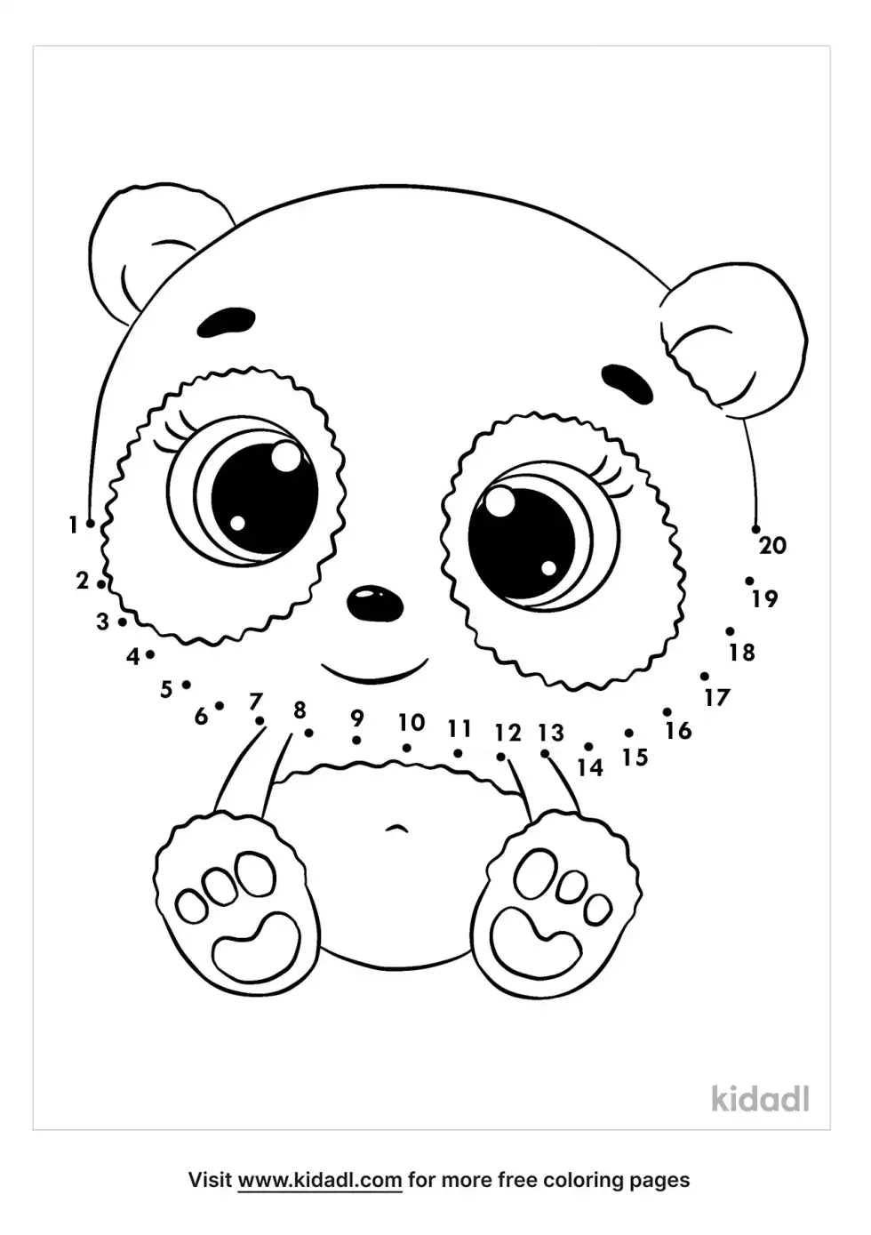 Baby Animal Dot To Dot (Easy)