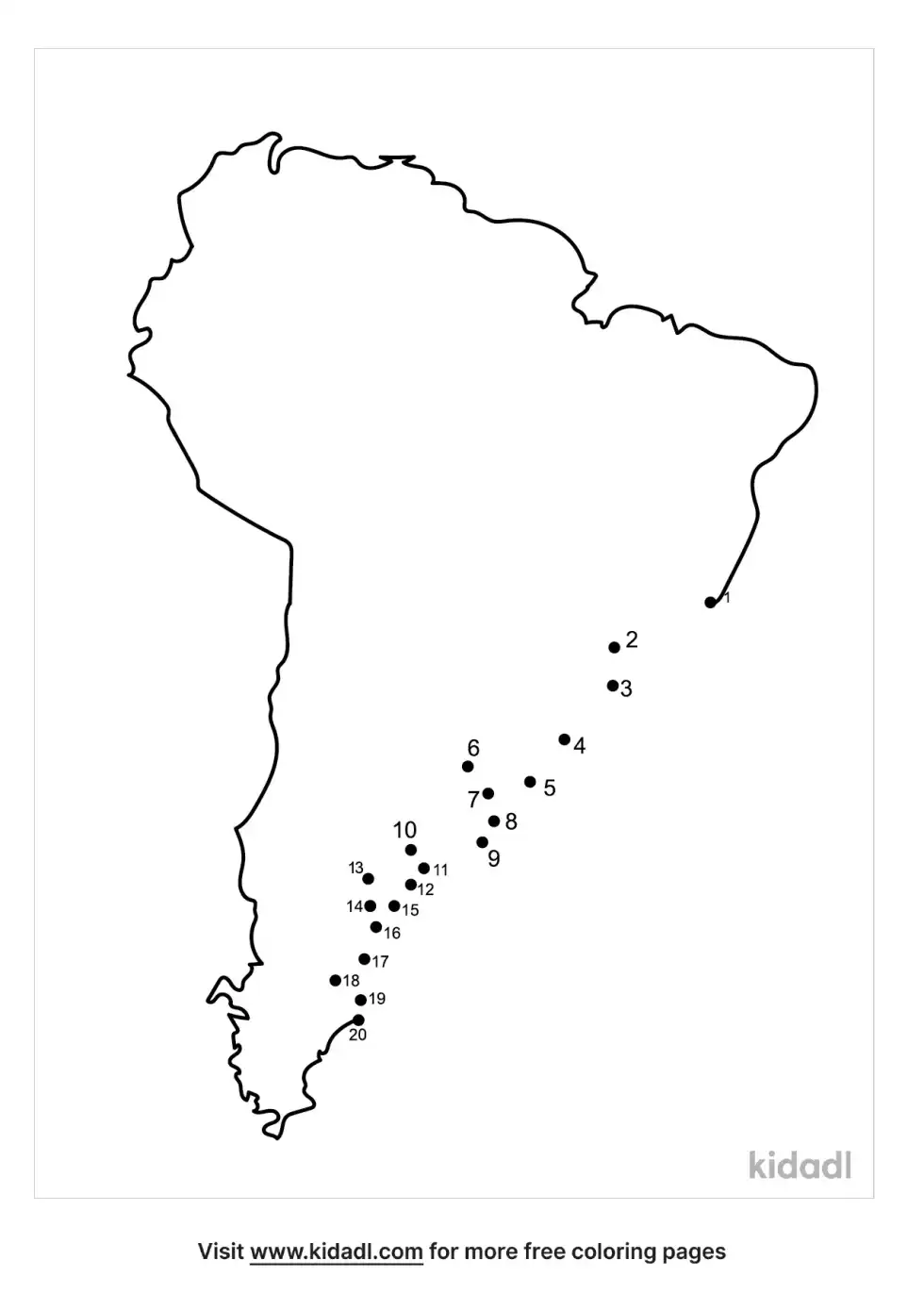 Continent Dot To Dot (Easy)