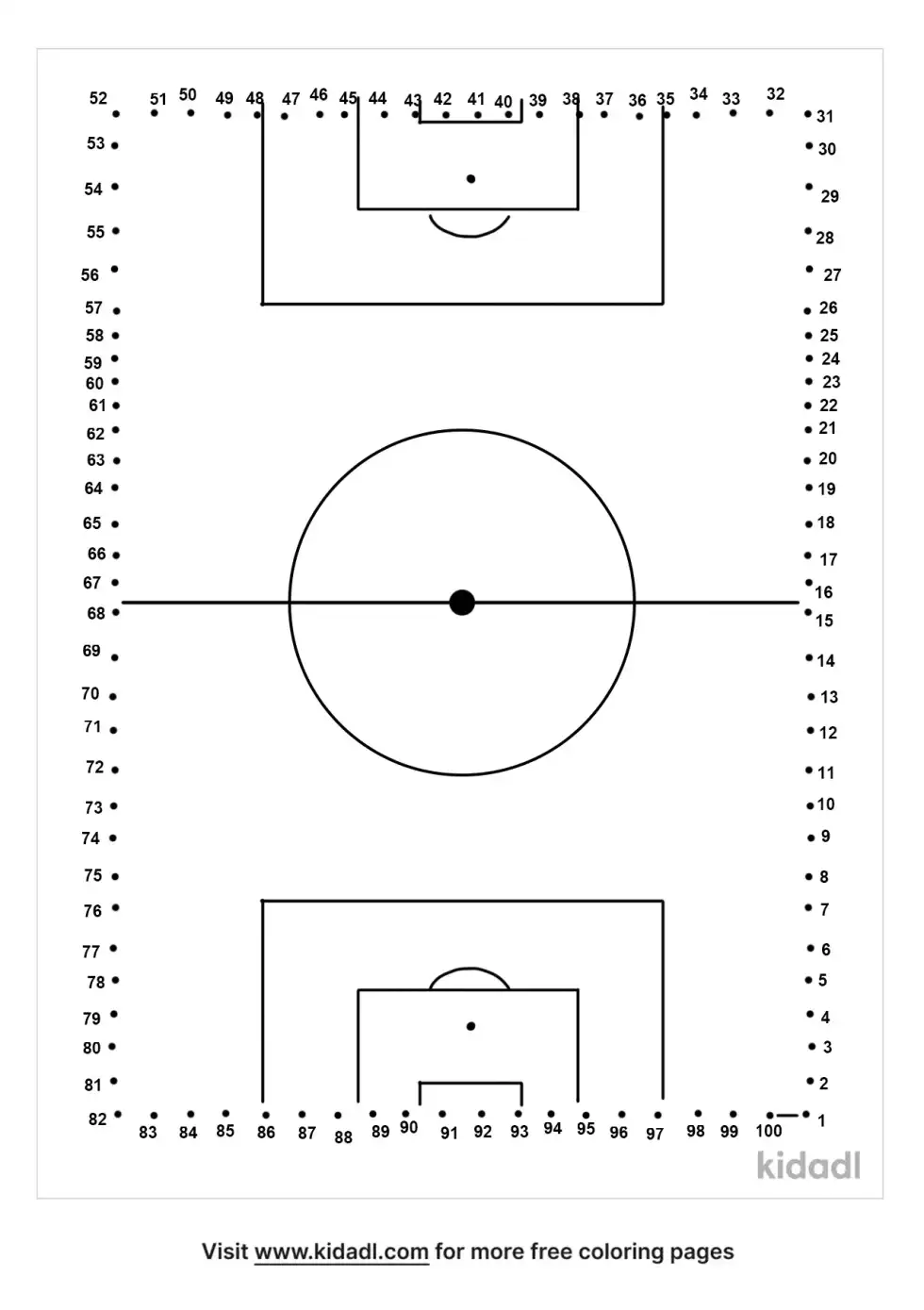 Playing Field Dot To Dot (Hard)