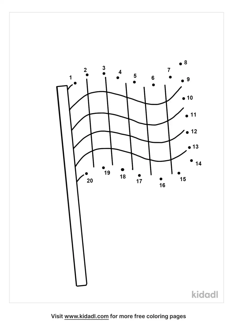 Racing Flags Dot To Dot (Easy)