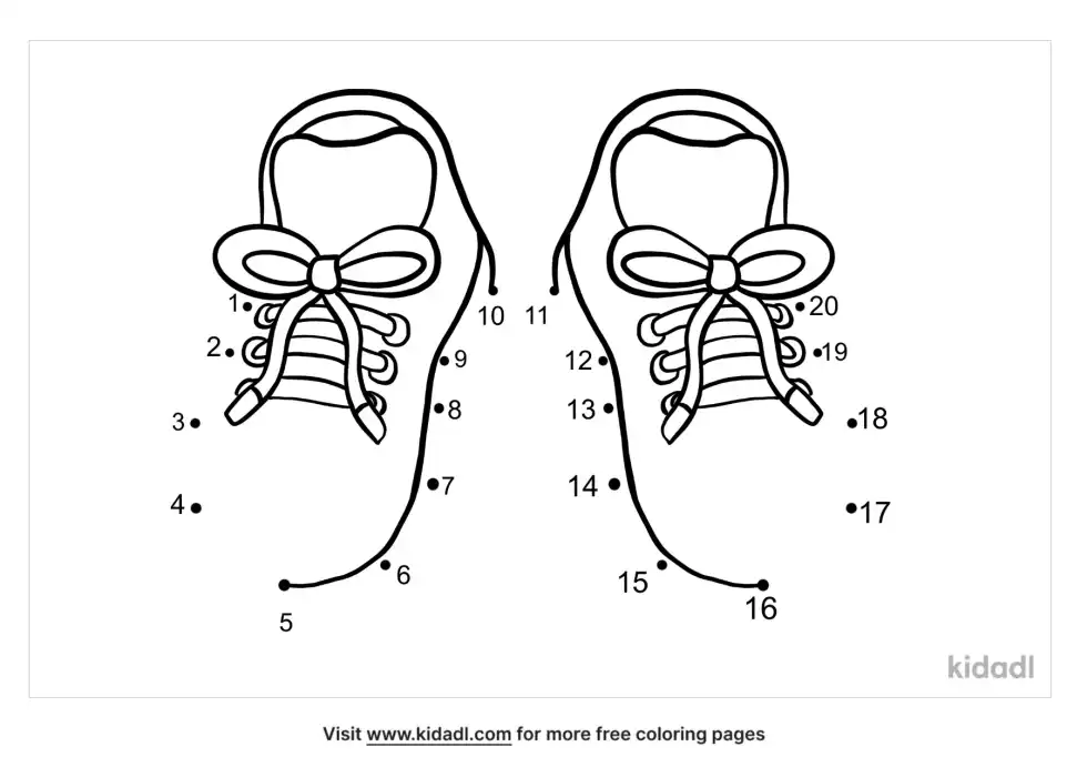 Shoes Dot To Dot (Easy)