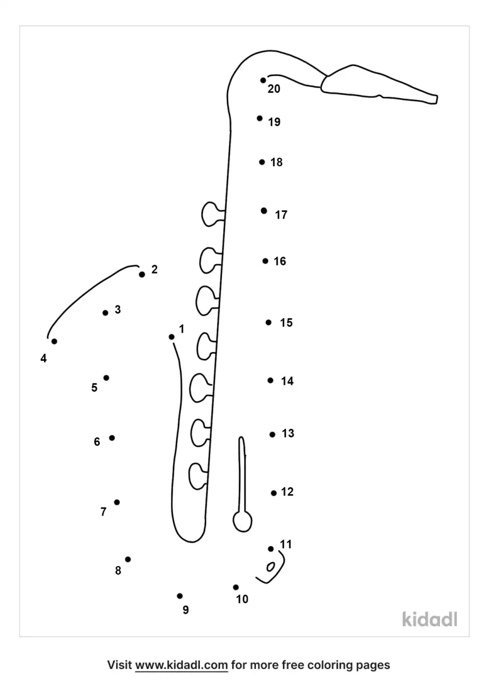 Saxophone Dot To Dot (Easy)