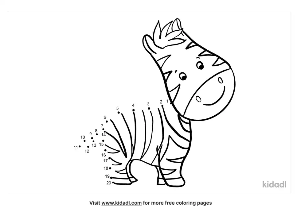 Jungle Animal Dot To Dot (Easy)