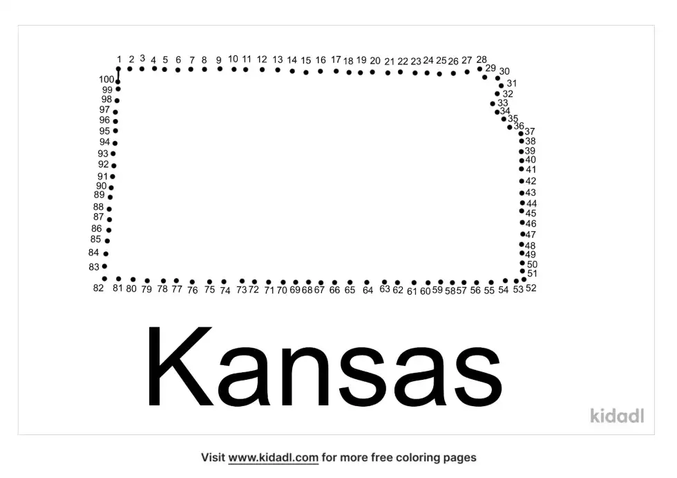 Kansas Dot To Dot (Hard)