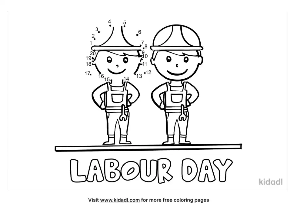 Labor Day Dot To Dot (Easy)