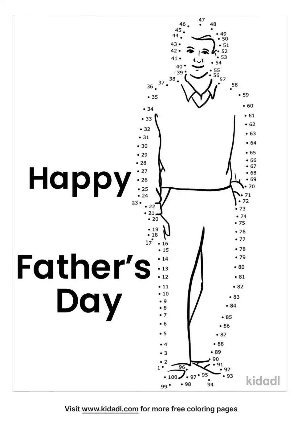 Father's Day Dot To Dot (Hard)