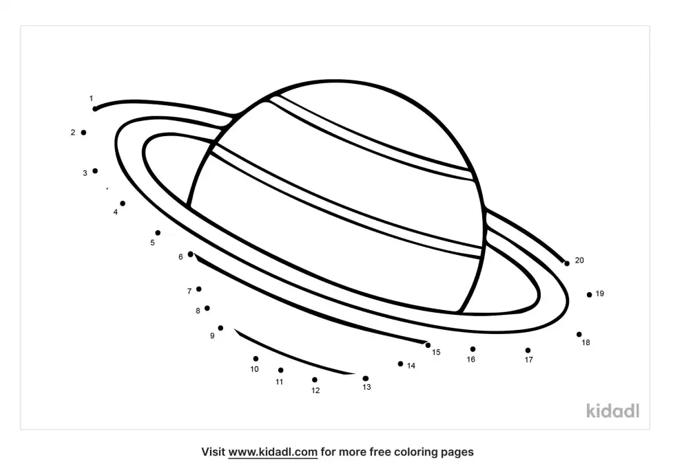 Saturn Dot To Dot (Easy)