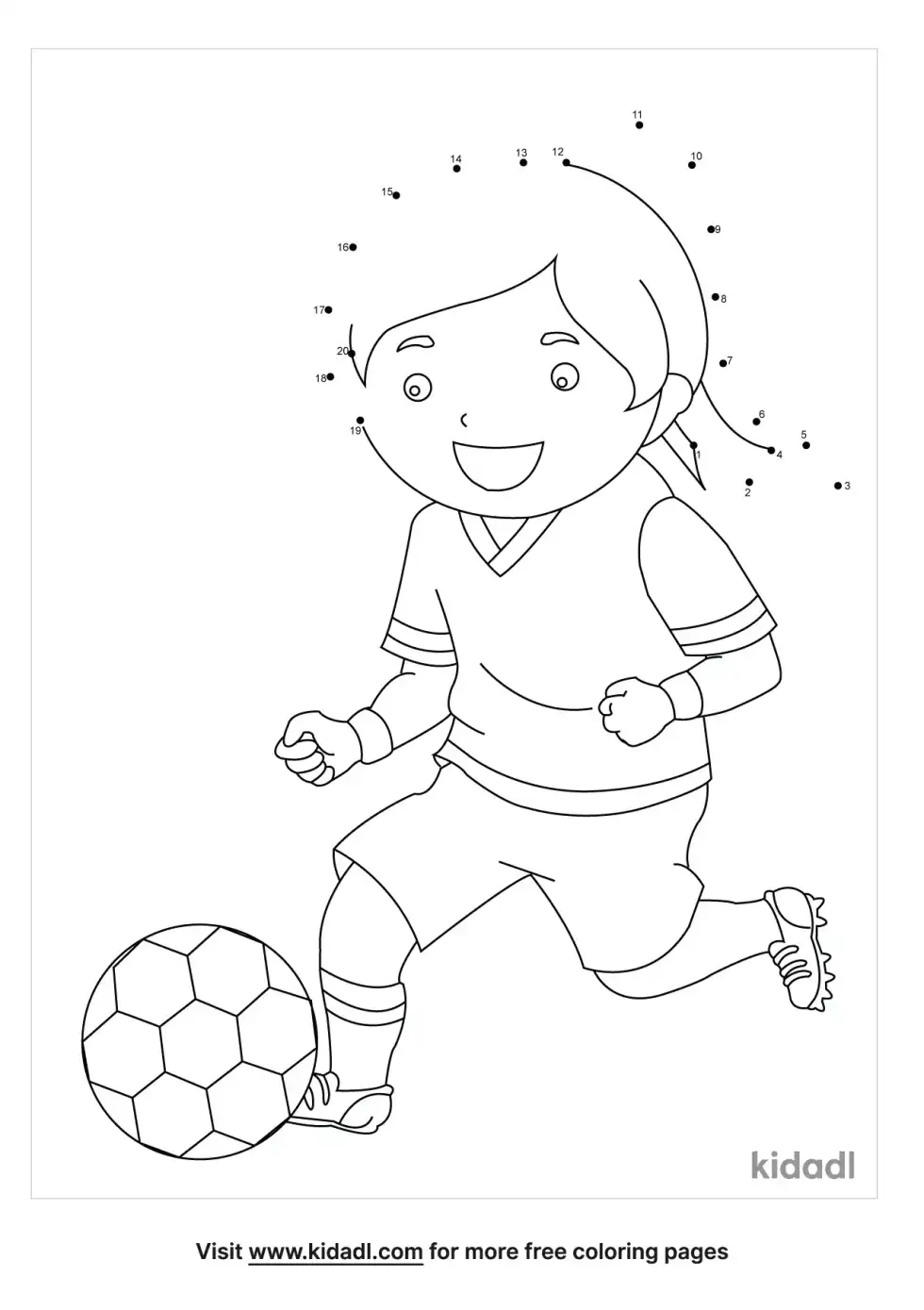 Soccer Dot To Dot (Easy)